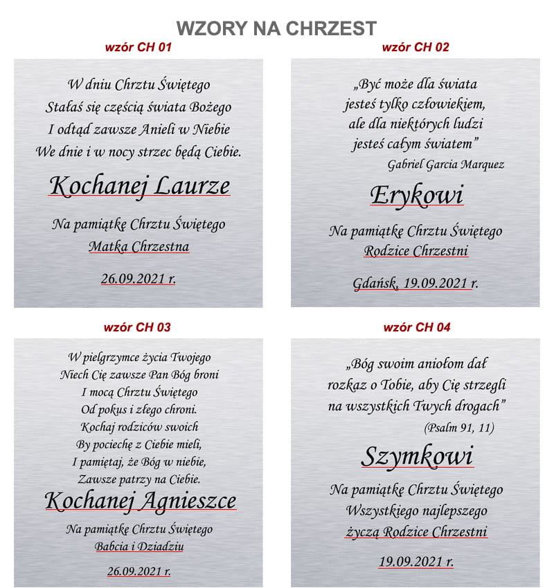 Srebrny obrazek pamiątka Chrztu z aniołkiem + grawer 6748S 7x7 cm