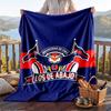 Warm Flannel Blanket Universidad De Chile Pattern, Lightweight Comfortable Throw Blanket for Bed Sofa Use