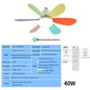 Smart Silent Ceiling Fan Light with E27 Base & 3-Color Dimming