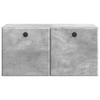 Wall Mounted TV Cabinet 59.5 x 31 x 30 cm Concrete Grey