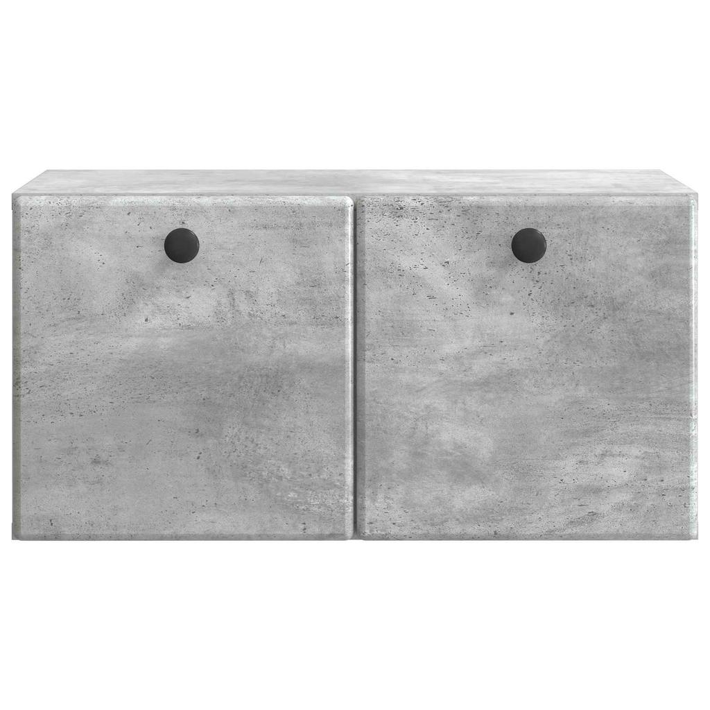 Wall Mounted TV Cabinet 59.5 x 31 x 30 cm Concrete Grey