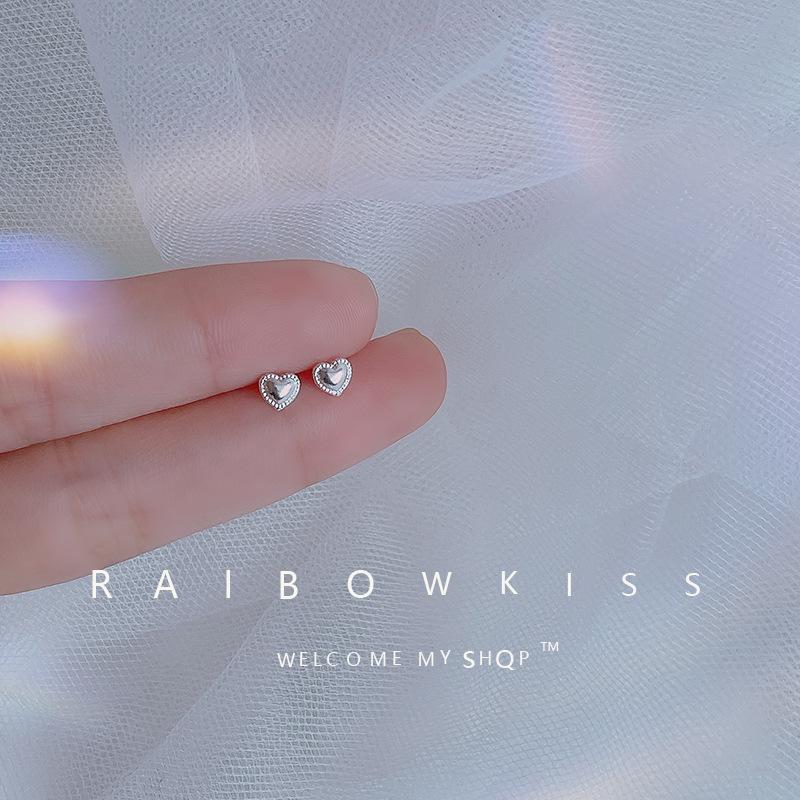 925 Silver Needles Silver Color Mini Star Heart Butterfly Stud Earrings for Women Hypoallergenic Daily Wear Ear Girls Pierc Gift