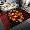 Manchester United Logo Carpet, Red and Black Soccer Fan Rug Decor Suitable for use as an anti-slip for living room bedroom sofas