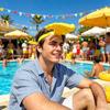 Funny Hand Sun Visor Hat Novelty 3D Palm Shape Sunshade Headband Creative Sun Cap for Summer Beach Party Outdoor Unisex Gag Gift
