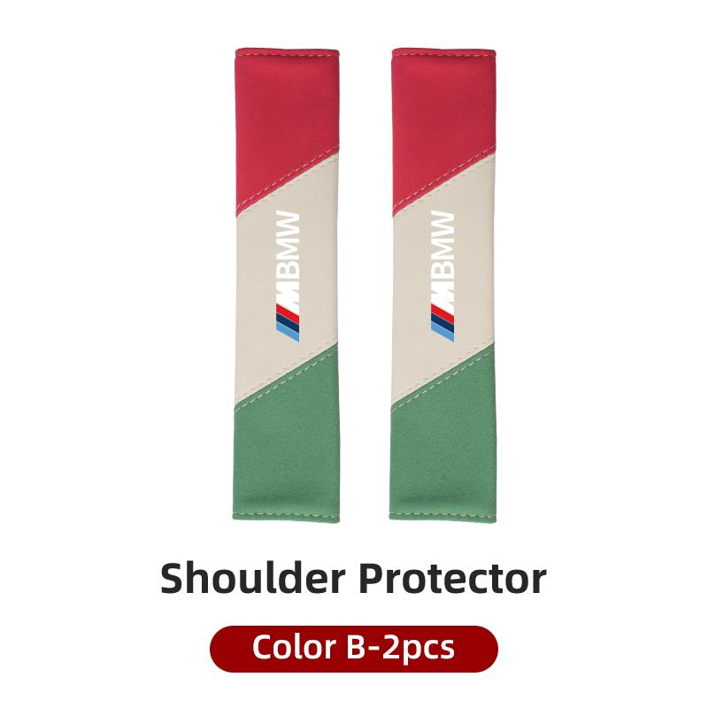 2025 Hot Fashion Car Safety Belt Shoulder Cover Protection Pads Cars Accessories For BMW Performance E46 E90 G11 F10 F30 G08 X6