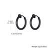 Classic Stainless Steel Rivet Clip Earring for Men Women,Anti Allergy Non-pierced Huggies Earrings,Rock Punk Jewelry Gift