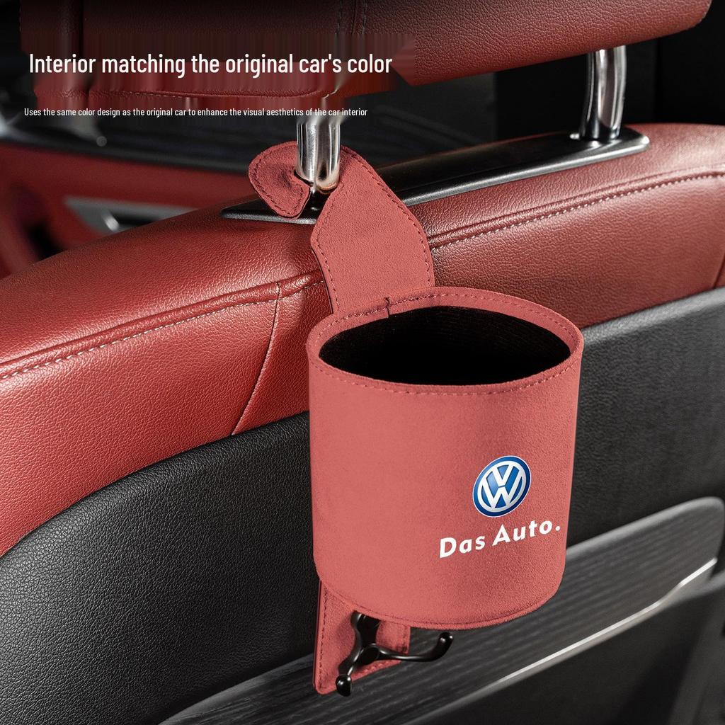Universal Car Cup Holder & Multi-functional Hook for Volkswagen Tiguan, Teramont, Golf, and Sagitar - Seat Back Mount