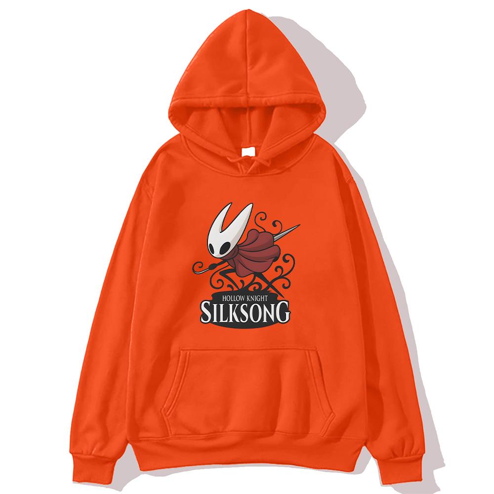 Hollow Knight Silksong Grafisk Hettegenser Herre Dame Mote Oversized Sweatshirts Hollow Videospill Fan Pullovere High Street Hettegenser