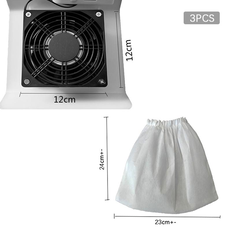 

3 шт. мешок для сбора пыли для ногтей пылесос для сбора пыли сменный мешок для маникюрного оборудования для ногтей инструмент