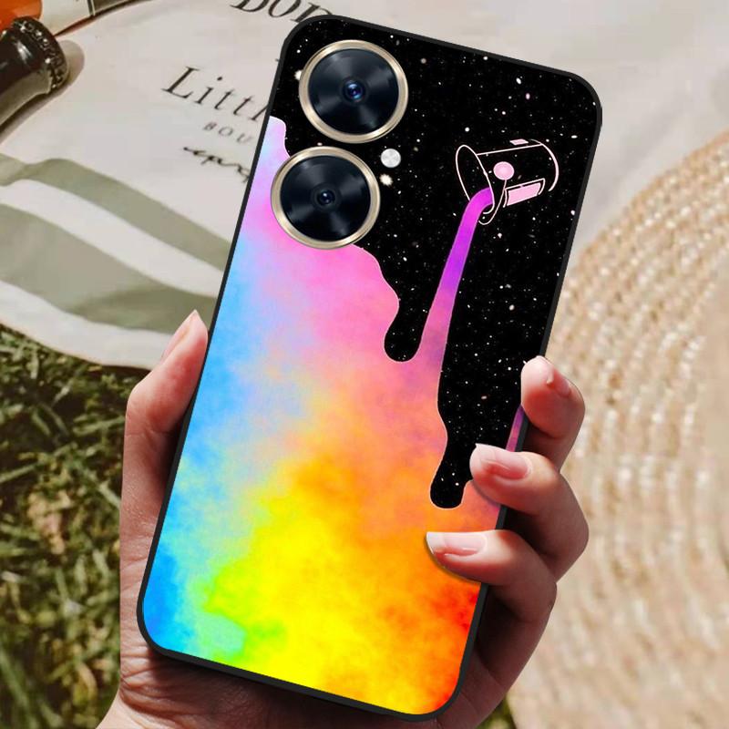 Für Huawei Nova 11i Hülle Nova11i 11 i Schwarzer Wolf Weiche TPU Silikon Rückseite Für Huawei Nova 11i MAO-LX9 Handyhülle Funda Coque