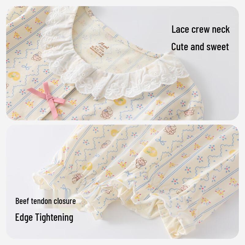 Children's Pure Cotton Princess Pajama Set