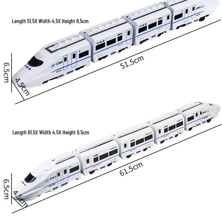 Brand Electric High-Speed Rail Harmony Train Toy with Sound Effects and Easy Assembly