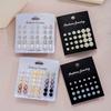 114pcs Minimalist Colored Stud Earrings Set for Women Vintage Elegant Beads Earring Dates Vacations Daily Wear Jewelry Gift 2026