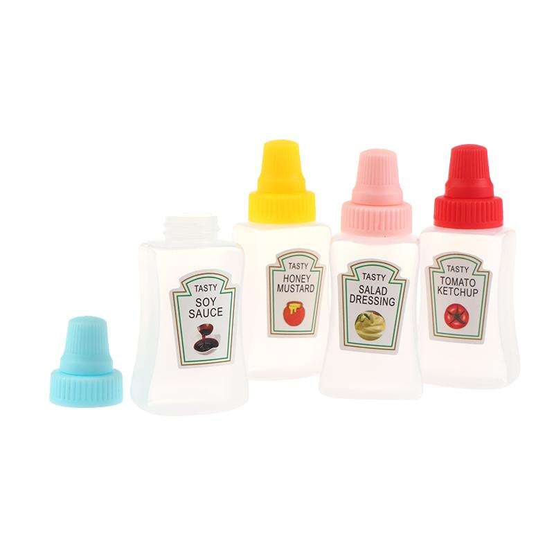 1/4 ks mini lahviček s kečupem, nádoba na dresink do salátu, spížní nádoby