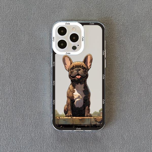 

Dog Sea Wave Clear Phone Case for iphone X XR XS 15 13 14 12 11 Pro Max Case for iphone 15 14 8 7 Plus SE 2020 Transparent Cover iphone12
