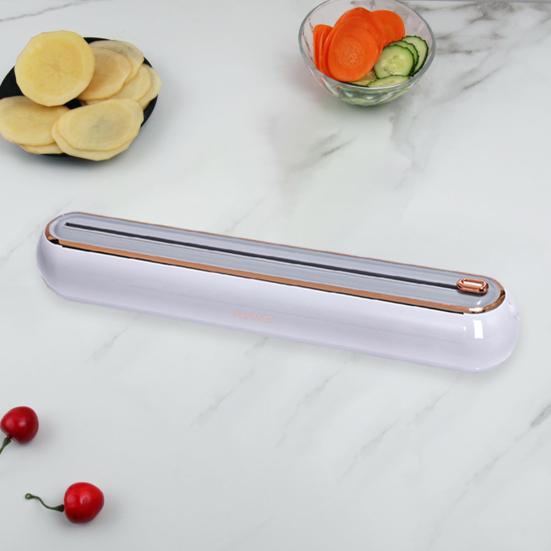 Cling Film Cutter Wall Mount Punch Free Hidden Blade Magnetic Wrap Dispenser Tear-Free Large Roll Disposable Plastic Wrap Cutting Box Kitchen Supplies