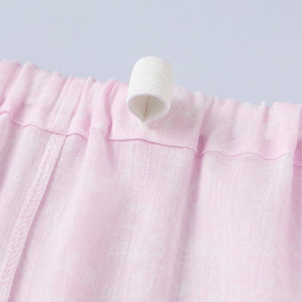 Gunze Long Sleeve Pajamas with Elastic Sleeve and Leg No Side Natural Willow Sax Women's Holes, Seams, Fabric,