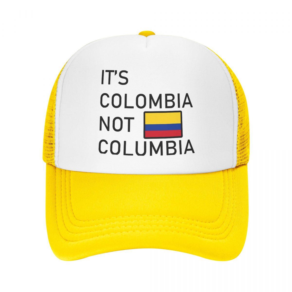 

Бейсбольные кепки It Colombia Not Columbia, унисекс, шляпы Snapback для влюбленных, кепки-дальнобойщики, женские дышащие сетчатые козырьки с козырьком Adjustable