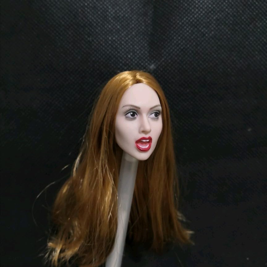 Toys and Hobbies scale action figure compatible with TBLeague and other pearl white diagonal upward open mouth gold long European and American