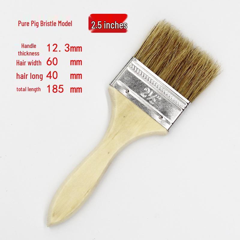 Wood Handle Bristle Brushes: Cleaning, Industrial, Barbecue & Thickened Hog Bristle Options