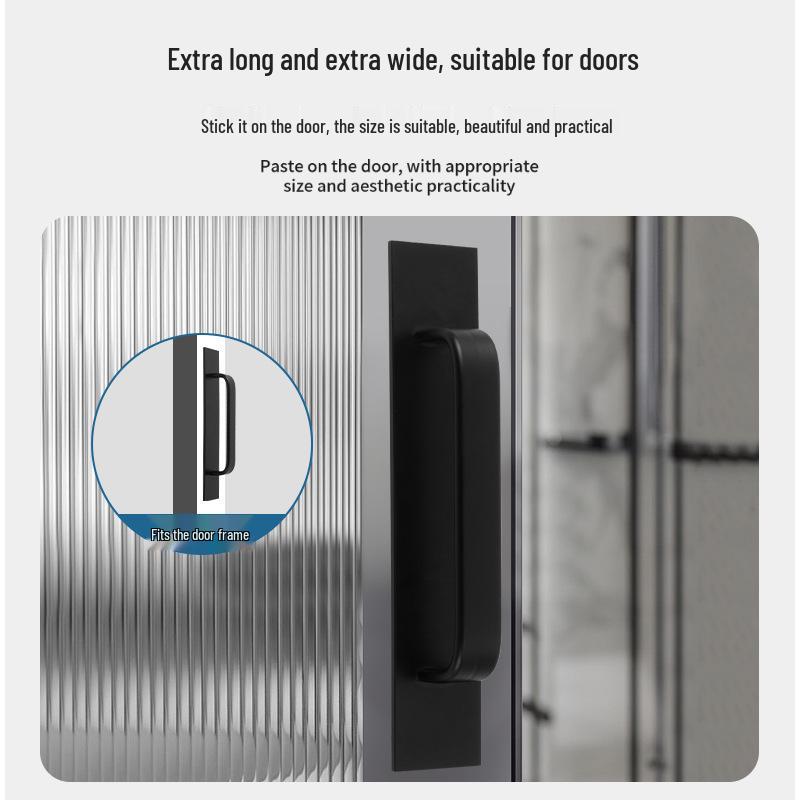 Stål Punchfri Aluminiumlegering Skyvedørhåndtak for Kjøkkenskap og Balkonger