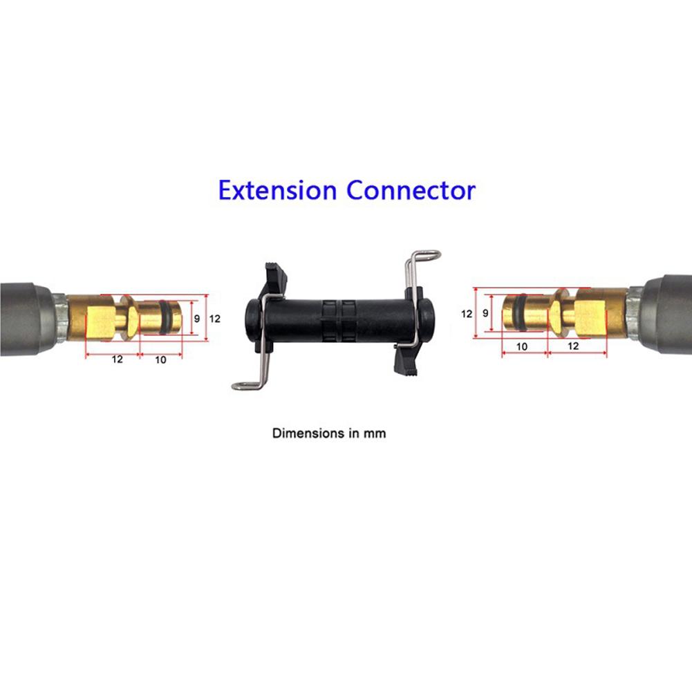 Connector Adpator Black For Karcher Hose Extension Joiner K2 K4 K6 Nylon Pressure Washer Quick Fit 160bar/2320psi