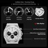Fashion Man Wristwatch Waterproof Stainless Steel Luminous Men Watch Chronograph Date Luxury Quartz Men's Watches
