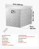 Trailer Tongue Box, 838 x 483 x 457 mm Aluminum Trailer Tongue Tool Box, Heavy Duty Storage Organizer with Lock & Keys, Utility Tool Chest for Pickup