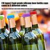 Food Grade Elastic Beer Bottle Stoppers Silicone Spillproof For Standard Bottles 6 Assorted Colors