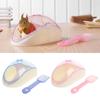 Niedliches Hamsterbadezimmer, kreativer Hamstersandbadezimmer-Sandbadbehälter mit Schaufel, Haustier-Reinigungsmittel