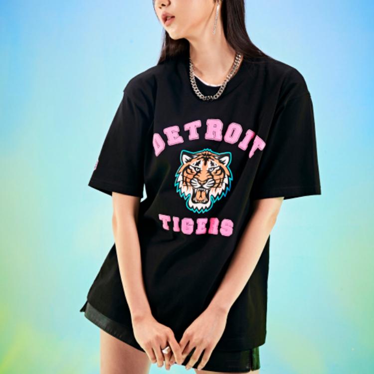 New MLB T Shirts Unisex Black 3ATSC2023-46BKS