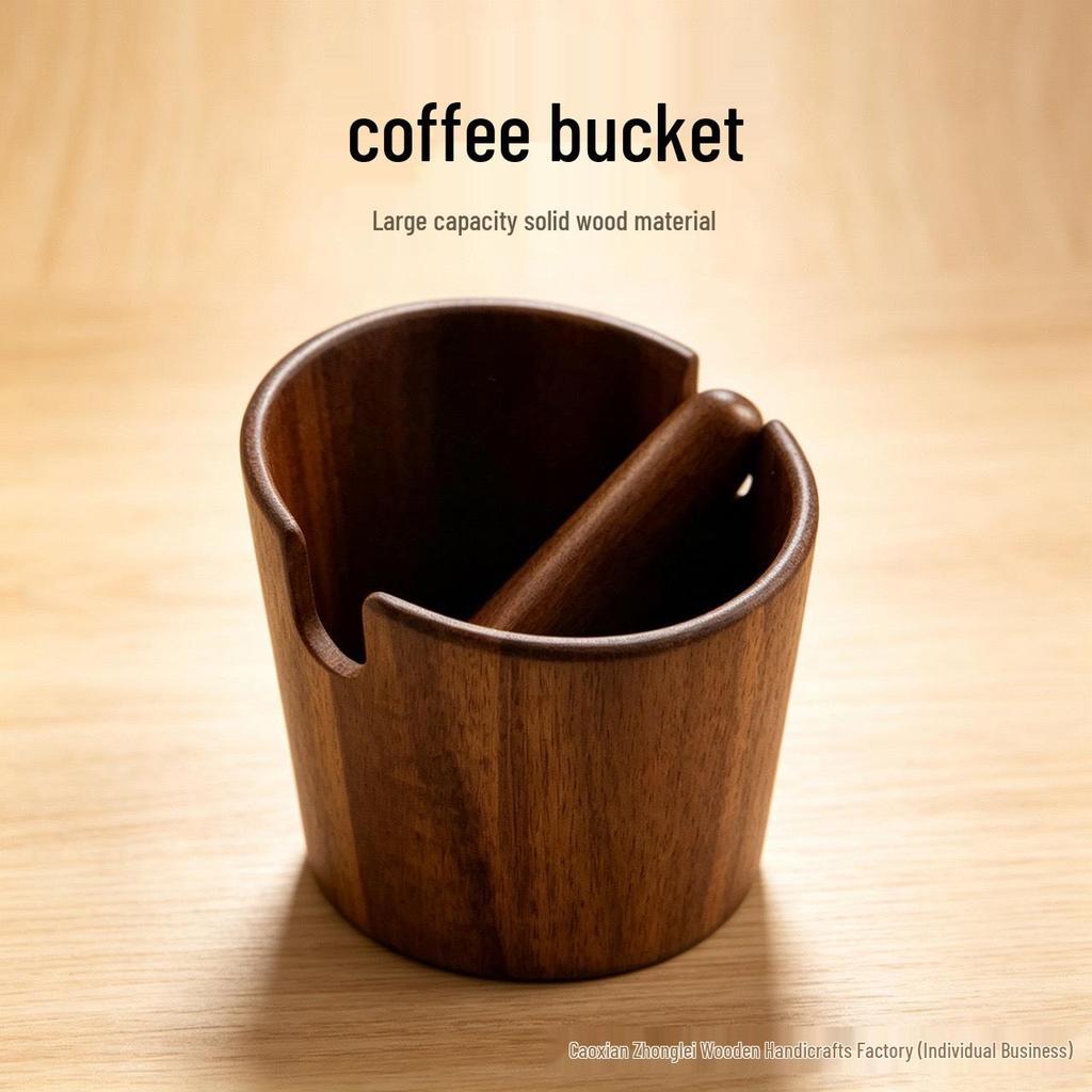 Solid Wood Coffee Knock Box for Espresso Machines