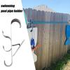 Fence Hooks For Pool Equipment Pool Tool Holder 2 Piece Organization Heavy Duty Storage Attachment For Underwater Bag Patio