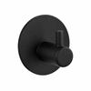 4 PCS Self Adhesive Wall Hook Black Silver Towel Hook Convenient Adhesive Hook  Space Saving