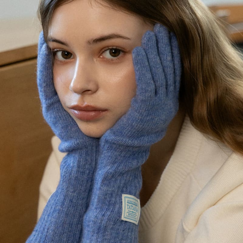 TATIANA Crayon Wool Blend Finger Hole Gloves GV8122 6 Colors