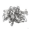 50 Pieces Fishing Snaps Swivels Baits Clip Carp Tackle