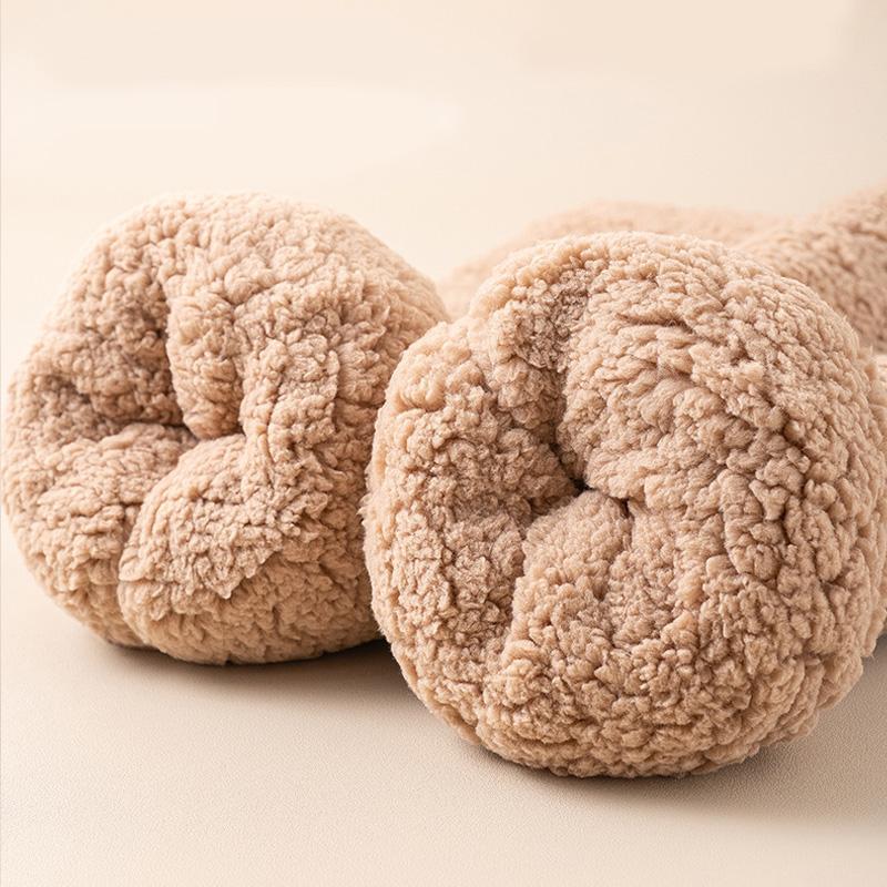 1Pc Sock Covers Warm Plush Comfortable High-top Soft Coral Fleece Thicken Knee Pad