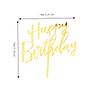 10pcs Acrylic Acrylic Cake Topper Flag Style Gold Insert Card Flag Script Lettering Long Insert Stick Birthday Cake Decorations