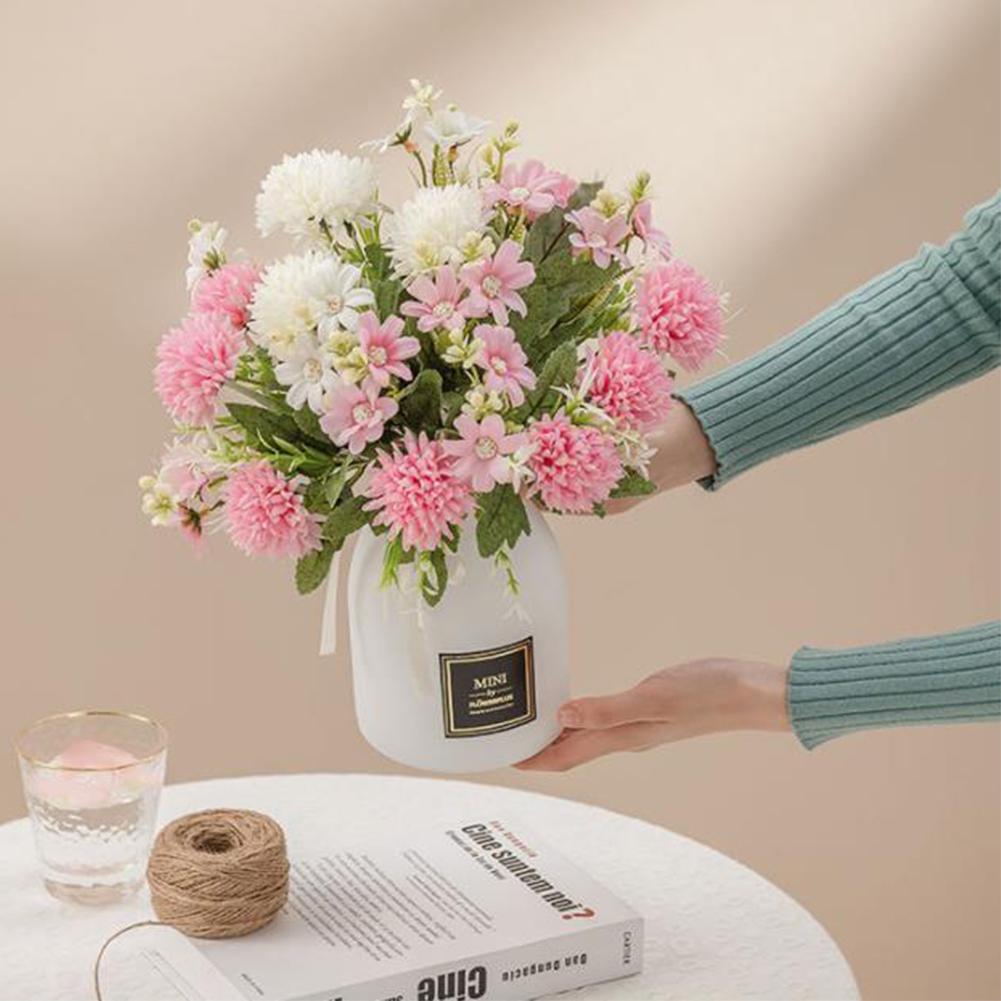 Simulation  Bouquet Ball Chrysanthemum Small Daisy Artificial Fake Flower For Home Wedding Party Table Decoration Photo Props