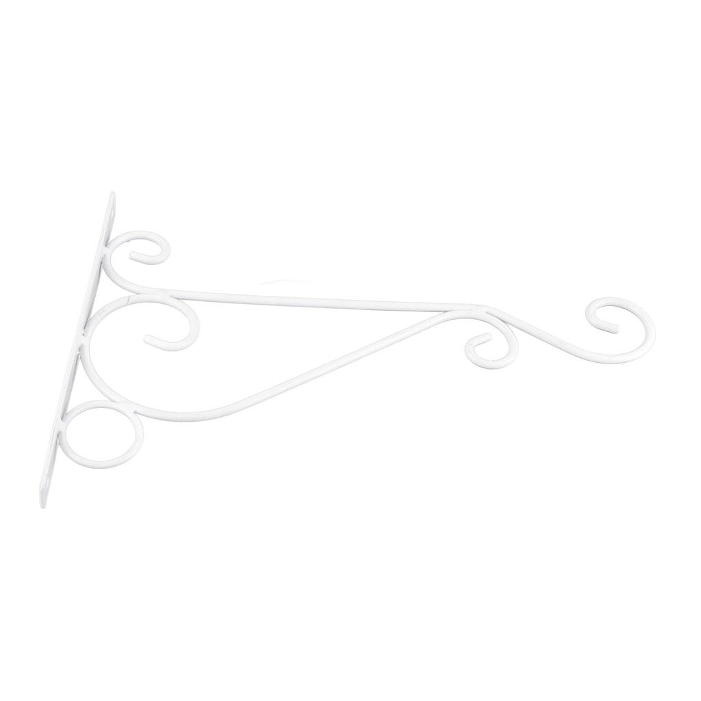 2 Stück Pflanzenampelhalterung Aluminiumlegierung Wandmontage Pflanzenhänger zum Aufhängen von Pflanzen Weiß 20,5x30cm 8,07x11,81in