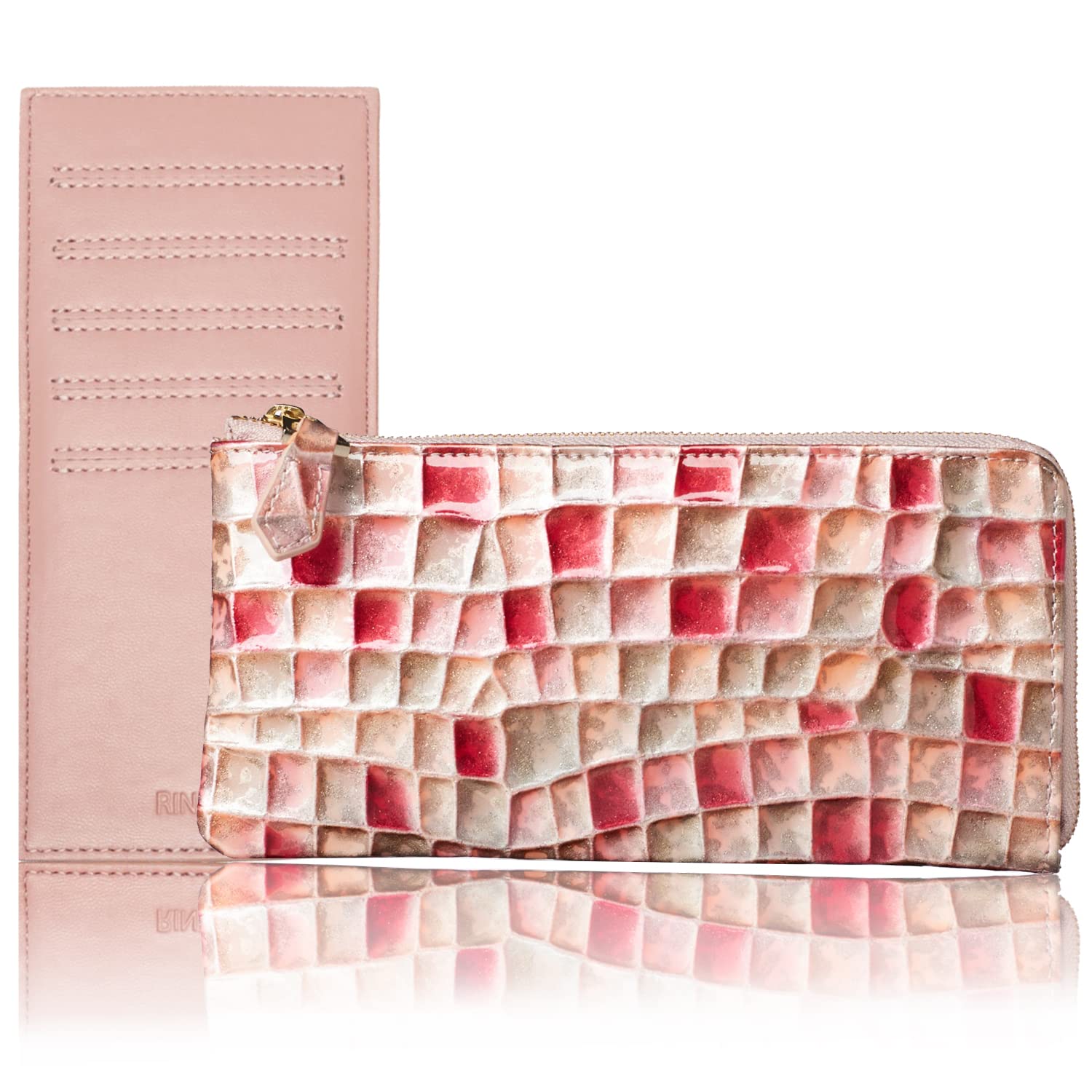 

Linle Long Large Genuine Easy to Brand Includes Card Stained Glass Day Includes Exclusive Box Women s Wallet, Capacity, Leather, Thin, Slim, Use,