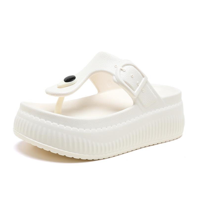 New women's size platform slippers pinch feet outdoor casual cool slippers light, breathable and comfortable sandals
