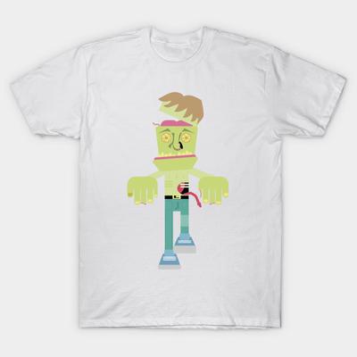 Camiseta Feminina Franken Boy 1 Harajuku Estampa Kawaii Camiseta Verão Manga Curta Camiseta Feminina Top Tee