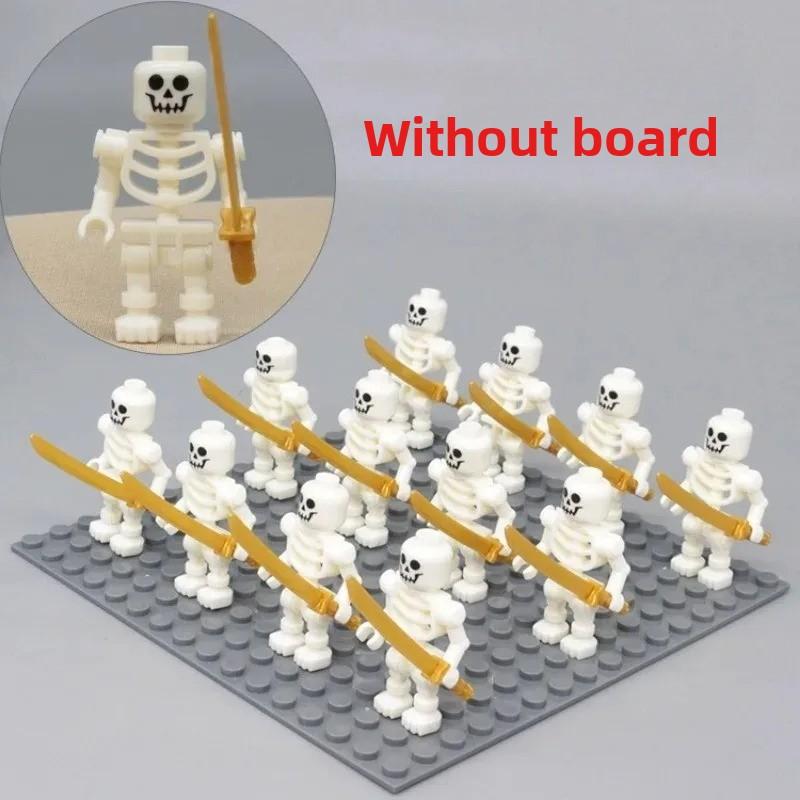Skeleton Soldiers, Skeleton Corps with Weapons, Building Blocks, Humanoid Dolls, Toys, Birthday Gifts, Cartoon Characters.