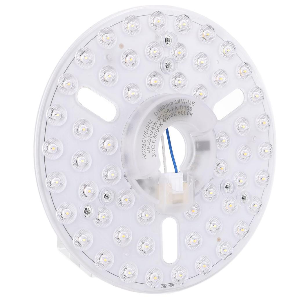 6.3in LED Ceiling Fan Light Kit Magnetic 24W Dimmable 3CCT 3000K 4000K 6000K Ceiling Fan Light Replacement Panel 230V