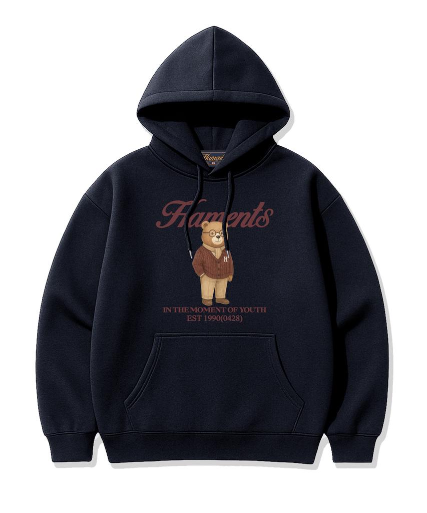 Haments Classic Members Bear Logo Hoodie Navy
