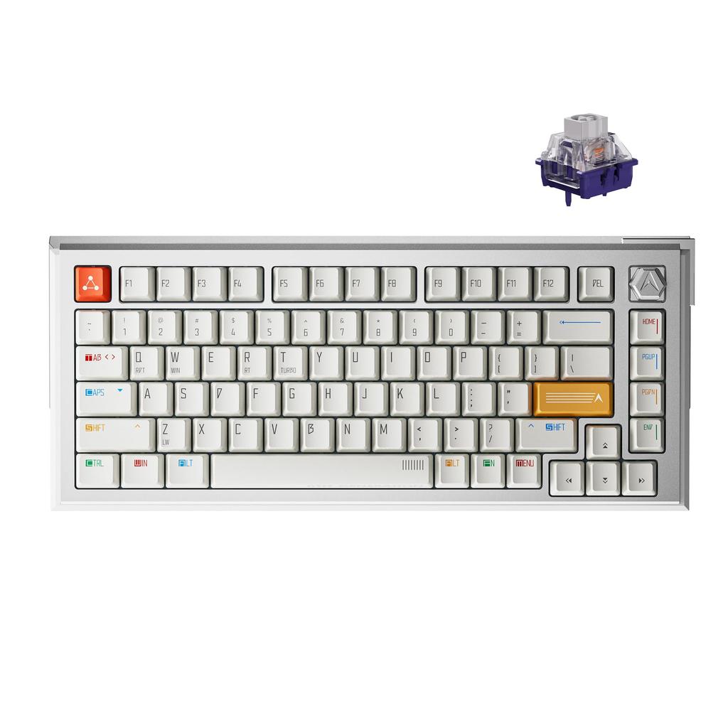 DrunkDeer A75 Ultra Rapid Trigger eSports Gaming Keyboard with Magnetic Switches Adjustable Actuation RT Plus RT Match 8K White Qian Switch Keyboard,