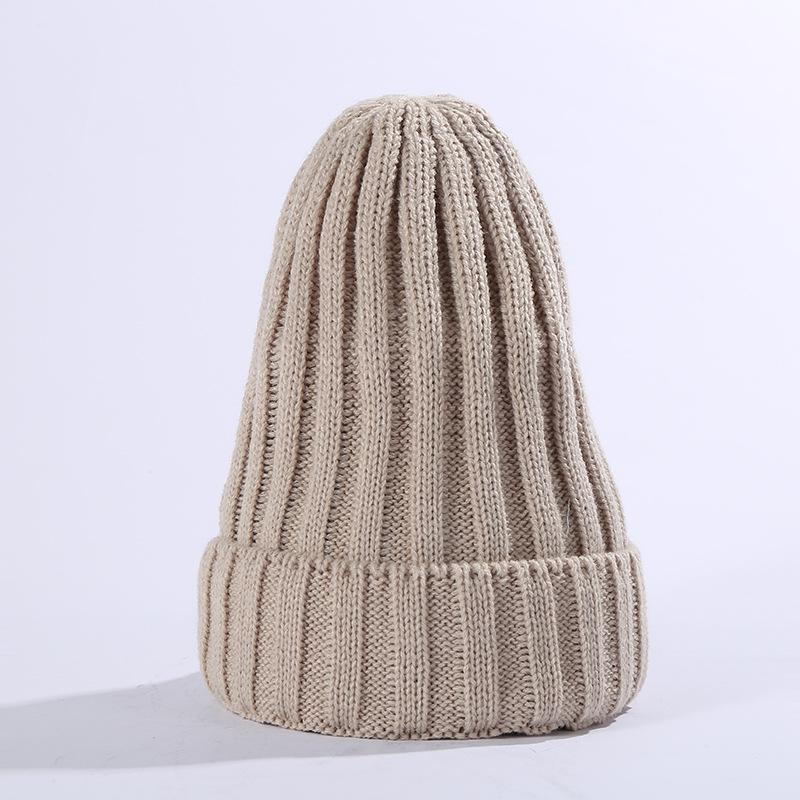 New Winter Women Pointy Knitted Hat Outdoor Unisex Warm Skullies Beanies Cap Casual Solid Color Ski Caps Hip Hop Beanie Hats