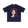 Singer Lana Del Rey Portrait Graphic TShirt Unisex Casual Cotton Loose Short Sleeve TShirt Mens Fashion Vintage Street Style