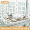 Kattenhangmat Raambed Kat Raambaars Zonnige zitplaats voor Kitty Rusten Huisdierbed Gemonteerd Huisdier Kitten Cot Bedden Veiligheid Versterken Kattenplanken